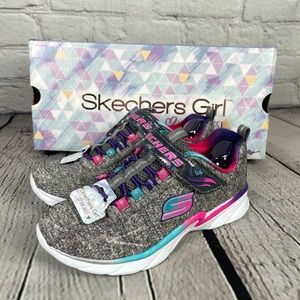 “NEW” Skechers Junior Girl Swirly Girl - Shimmer Time - Size 12